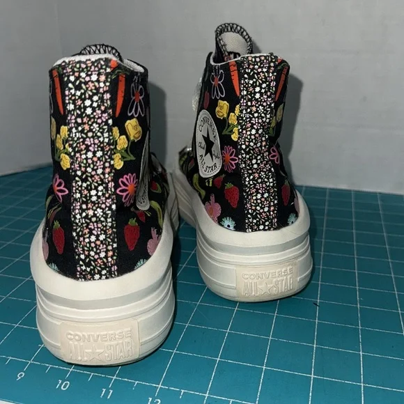 Converse Black Fruit Festival Smoothie Hi Top Move Platform Chuck Taylors Size 8 - Picture 5 of 16